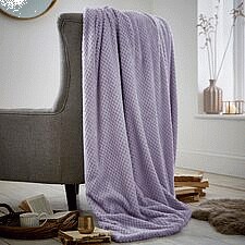 Silent Night Lilac Waffle Throw Compare Prices Where To Buy Trolley