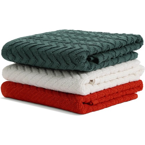 Red and grey clearance towels