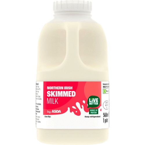 ASDA British Milk Skimmed (4pts, 4pt) - Compare Prices & Where To Buy ...