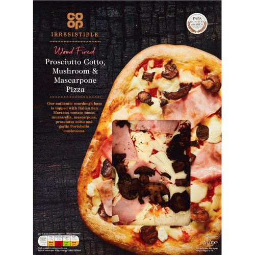 Co-op Irresistible Wood Fired Prosciutto Cotto Mushroom & Mascarpone ...