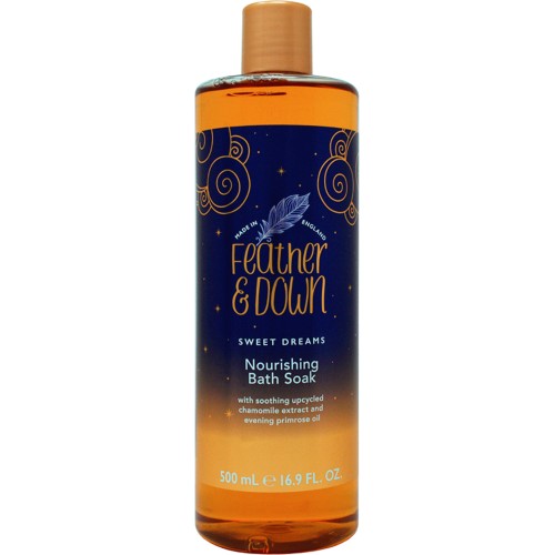 Feather and clearance down body oil