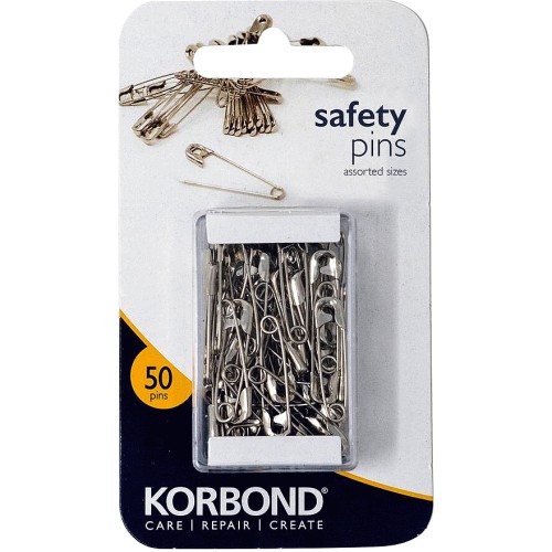 Dritz Safety Pins, Assorted Sizes, 100/Pack