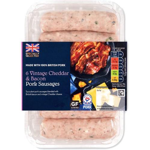 Cheddar sausages best sale