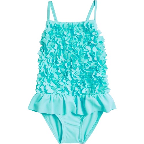 M&S 3D Petal Swimsuit 5-6 Y Aqua - Compare Prices & Where To Buy ...