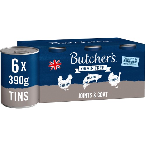 Butcher s Grain Free Joints Coat Dog Food Tins 6 x 390g