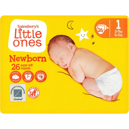 Pampers 0 New Baby Nappies 24 Pack - £4 - Compare Prices