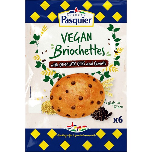 Brioche Pasquier Vegan Briochettes With Chocolate Chips And Cereals 6 Compare Prices And Where