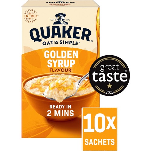 Quaker Oat So Simple Golden Syrup Porridge (10 x 36g) - Compare Prices