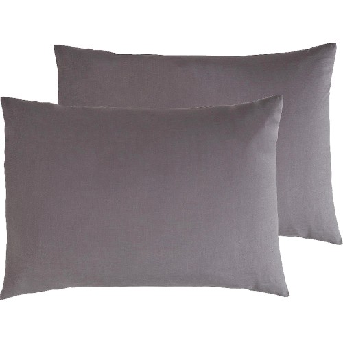 Sainsbury's Home Cotton Rich Pillowcase Pair Cream