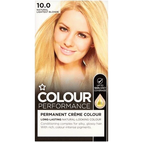 Superdrug Performance Permanent Hair Dye Lightest Blonde 10 - Compare Prices - Trolley.co.uk