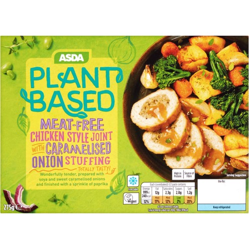 ASDA Plant Based MeatFree Chicken Style Joint with Caramelised Onion