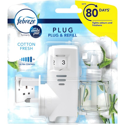 Febreze Ambi Pur Plug In Air Freshener Starter Kit Cotton Fresh - Compare  Prices & Where To Buy 