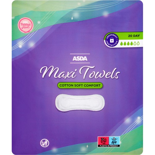 Always Cotton Protection Ultra Normal (Size 1) Sanitary Towels Wings - ASDA  Groceries