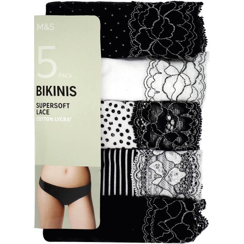 M&S 5 Pack Cotton Briefs