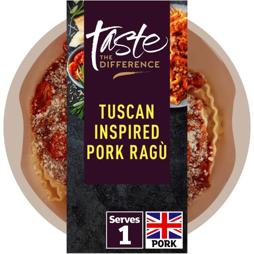 Sainsbury's Tuscan Inspired Pork Ragu Tagliatelle Pasta Ready Meal For 1  Taste the Difference (375g) - Compare Prices & Where To Buy 