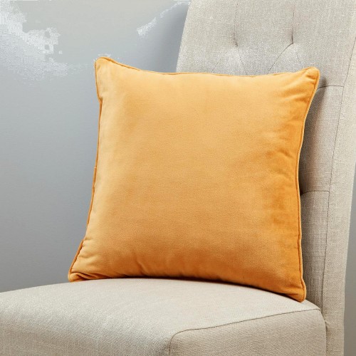 Ochre 2024 velvet pillow