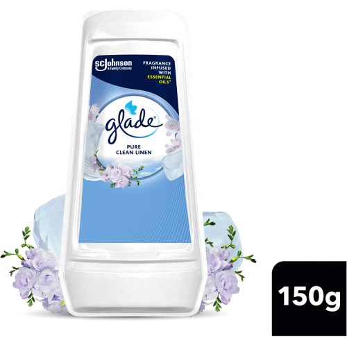 Glade Solid Gel Clean Linen Air Freshener (150g) Compare Prices