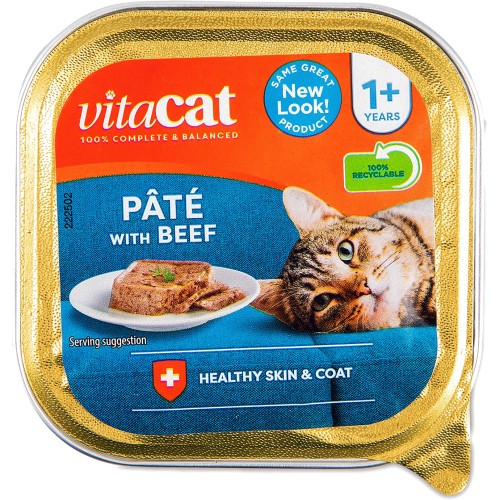 Vitacat Select Tender Pate Cat Tray With Turkey 100g Compare