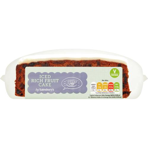 Sainsbury S Iced Fruit Cake Bar 400g Compare Prices And Where To Buy Uk