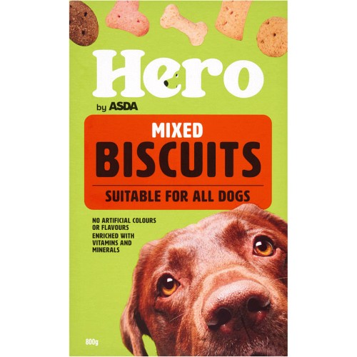 Hero by ASDA Mixed Biscuits Suitable For All Dogs 800g Compare