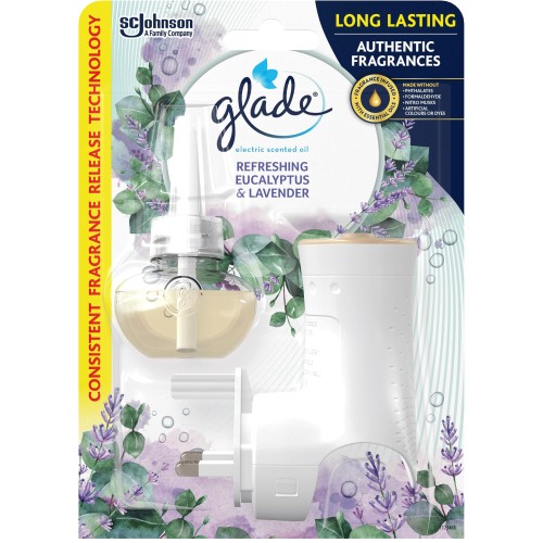 Glade Electric Plug In Holder + Refill Eucalyptus & Lavender (20ml) -  Compare Prices & Where To Buy 