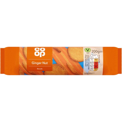 Co Op Ginger Nut Biscuits 200g Compare Prices And Where To Buy