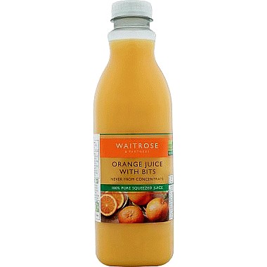 Waitrose shop orange juice