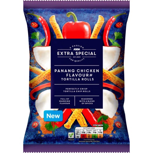 ASDA Extra Special Panang Chicken Flavour Tortilla Rolls (150g ...